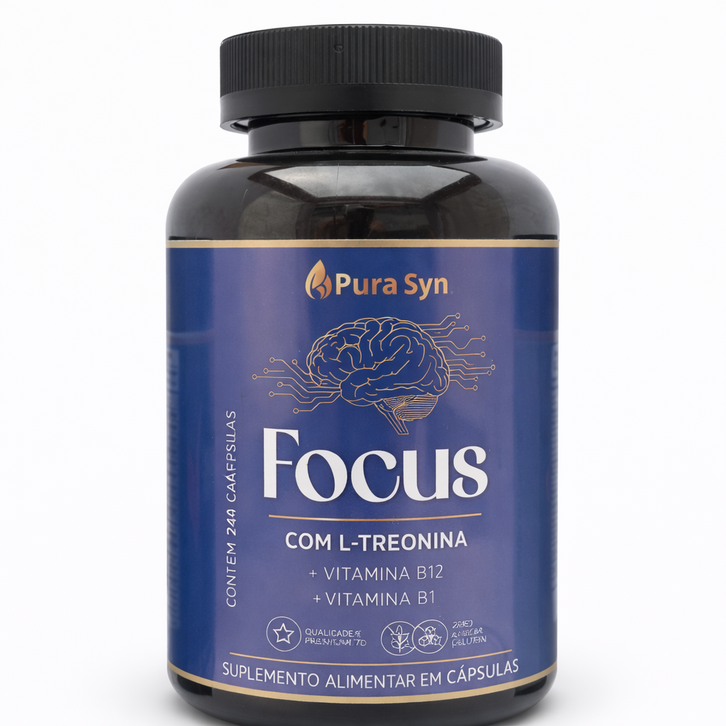 Focus Pura Syn – Foco Mental, Memória e Clareza para Alta Performance