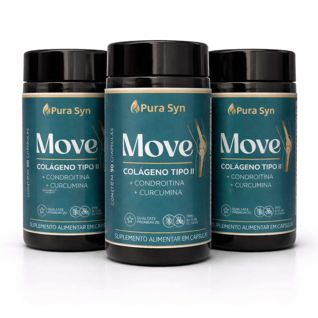 Kit Com 3 Unidades Move Pura Syn – Alívio das Dores, Regeneração e Lubrificação das Articulações